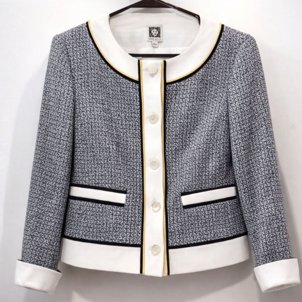 Anne Klein Black & White Jacket – Size 4